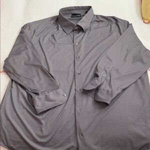 Empirio Armani Men's Gray Dress Shirt